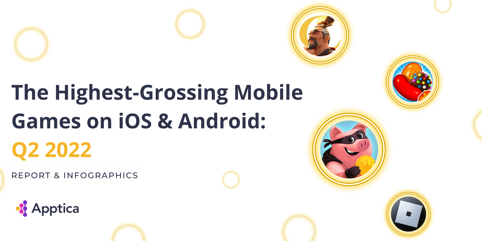 The Highest-Grossing Mobile Games on iOS & Android:
Q2 2022